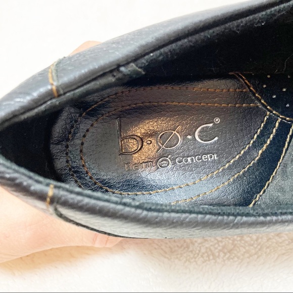 BOC BC3447 CAAH9 Womens Block Heels Black Leather Shoes Size US 7 - Picture 6 of 8